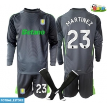 Aston Villa Emiliano Martinez #23 Keeper Hjemmedraktsett Barn 2025-26 Langermet (+ Korte bukser)